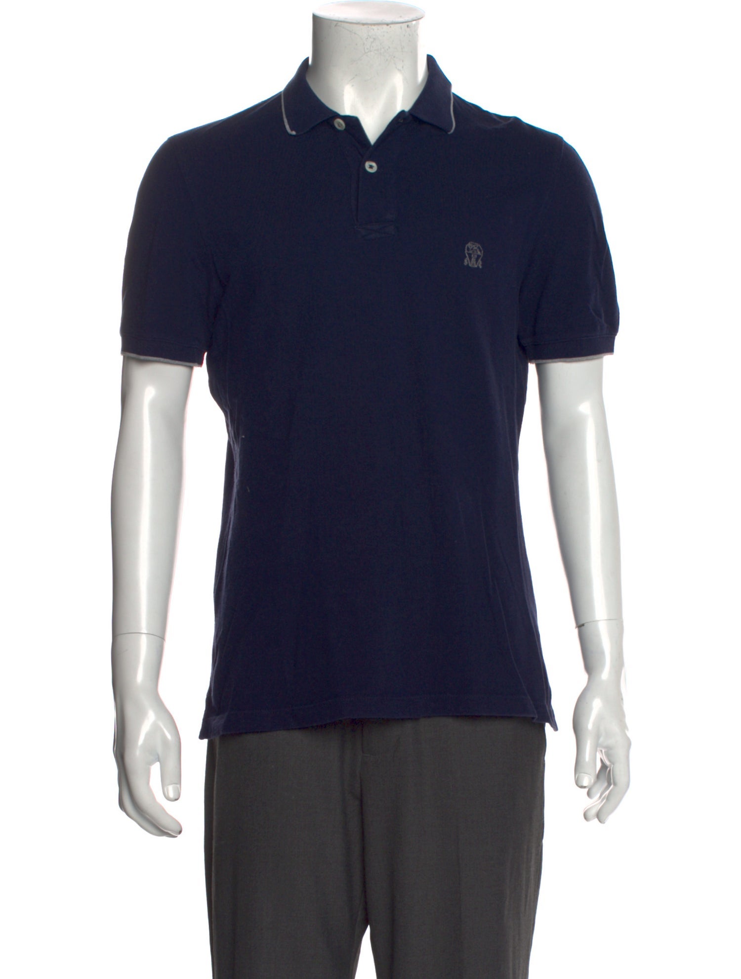 Brunello Cucinelli Collar Short Sleeve Polo Shirt