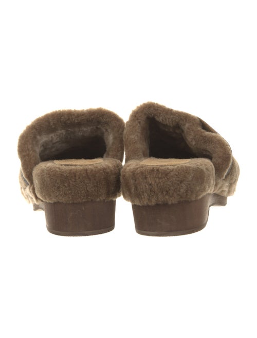 Brunello Cucinelli Monili Shearling Mules