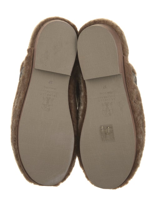 Brunello Cucinelli Monili Shearling Mules