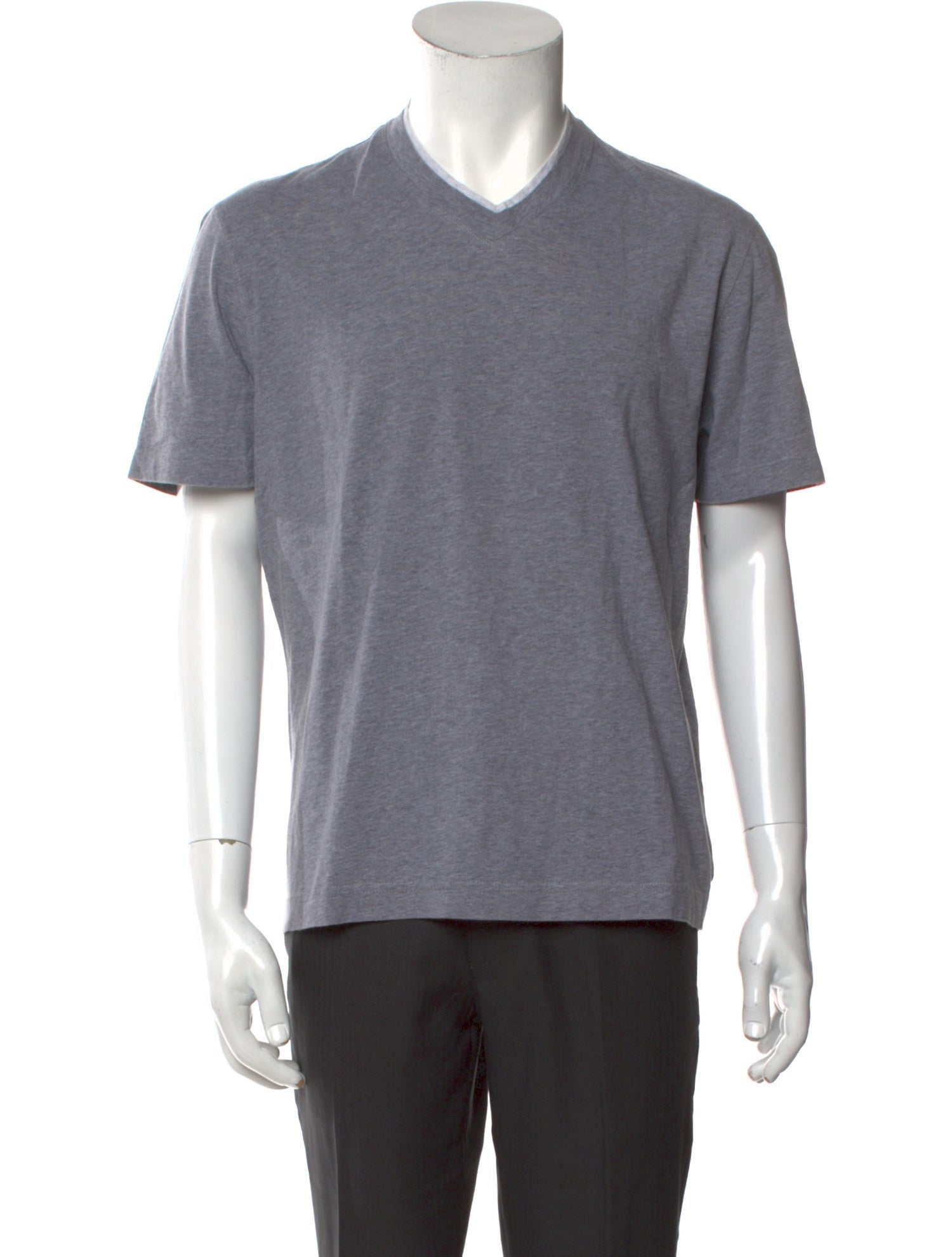 Brunello Cucinelli V-Neck Short Sleeve T-Shirt