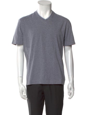 Brunello Cucinelli V-Neck Short Sleeve T-Shirt