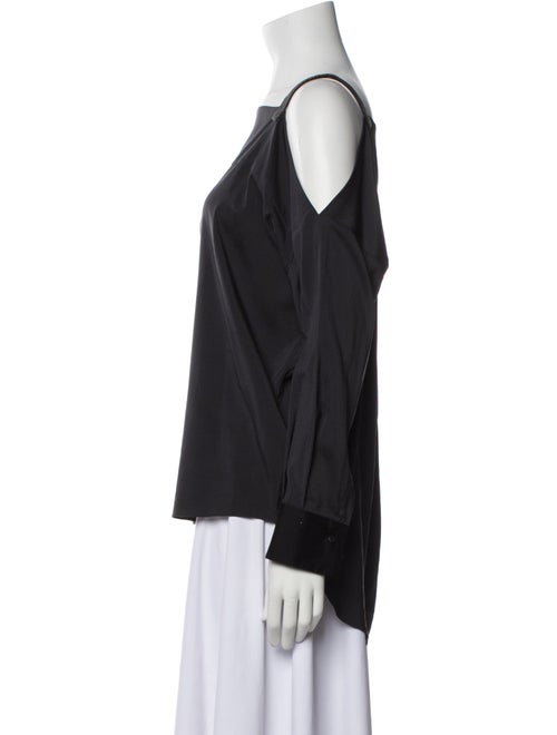 Brunello Cucinelli Silk Square Neckline Blouse