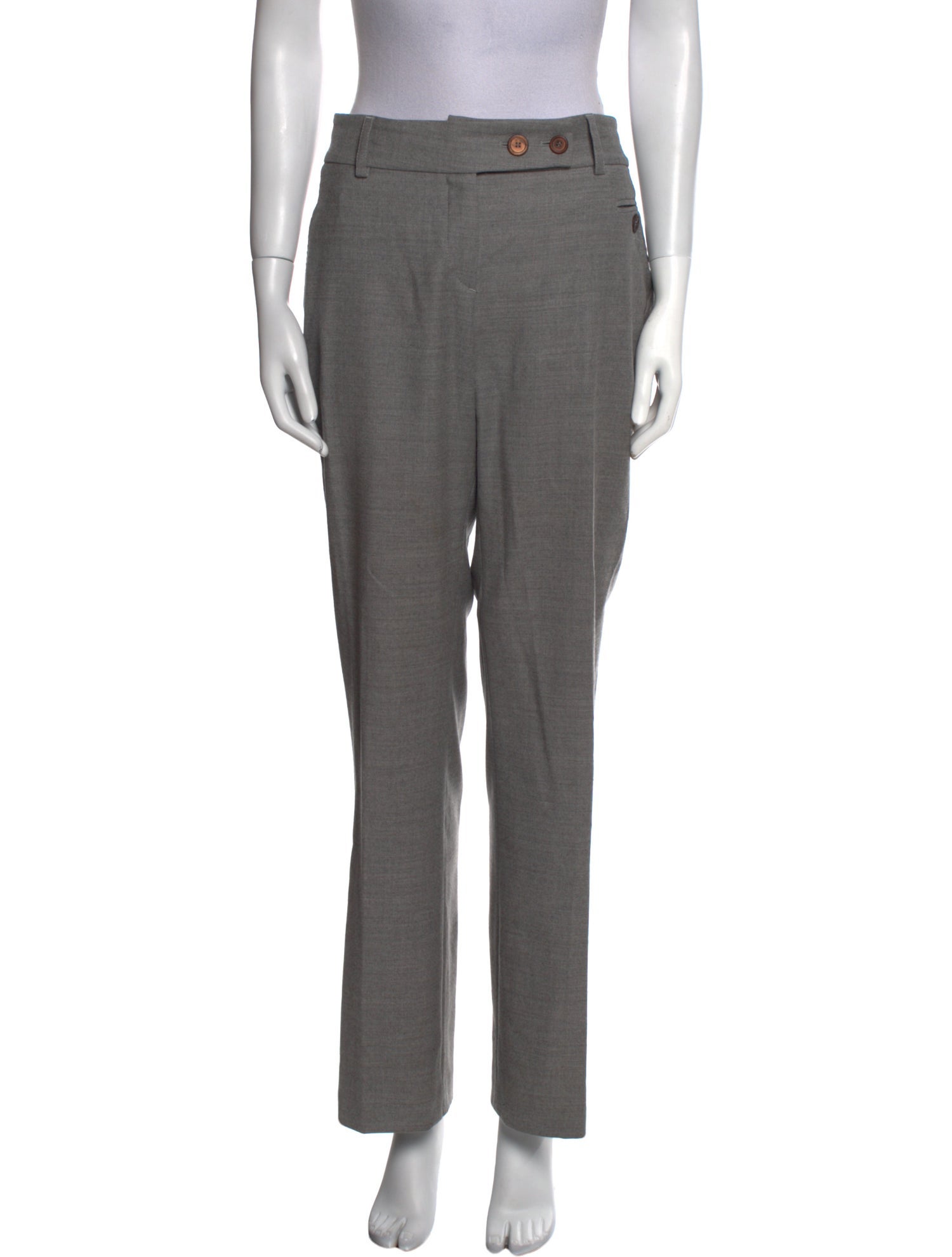 Brunello Cucinelli Virgin Wool Wide Leg Pants