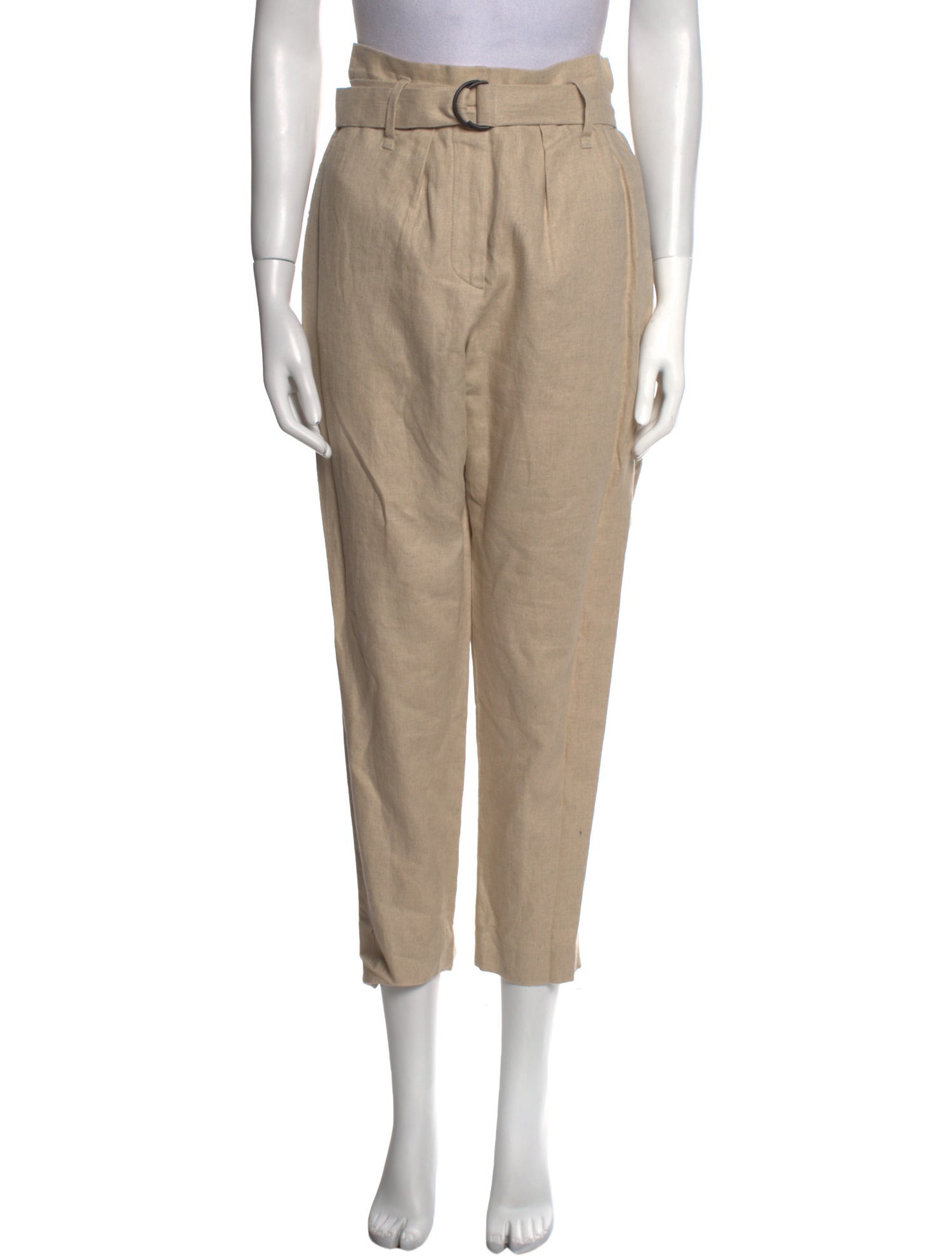 Brunello Cucinelli Linen Straight Leg Pants