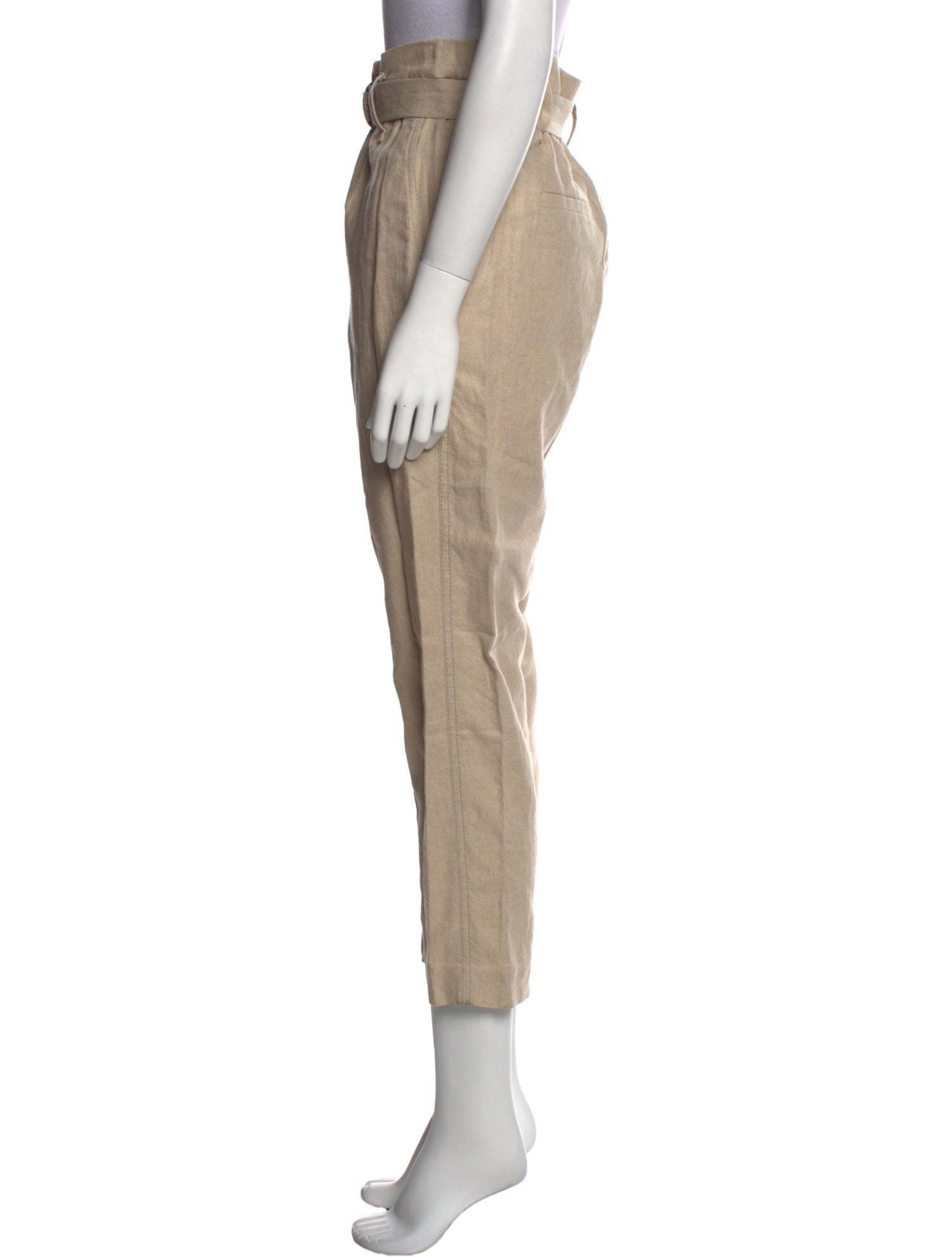 Brunello Cucinelli Linen Straight Leg Pants