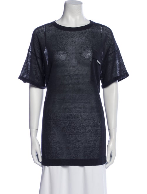 Brunello Cucinelli Linen Crew Neck T-Shirt