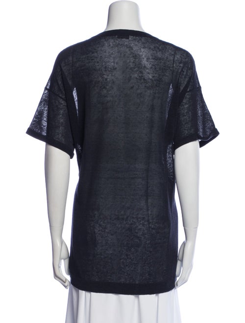 Brunello Cucinelli Linen Crew Neck T-Shirt