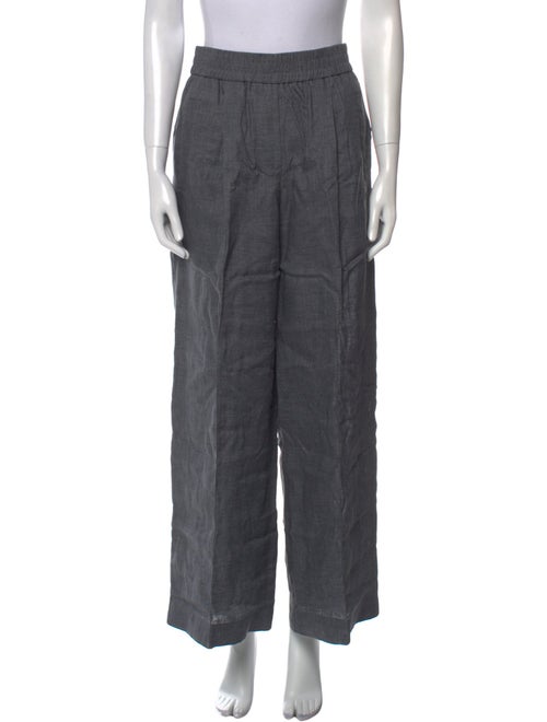 Brunello Cucinelli Linen Wide Leg Pants