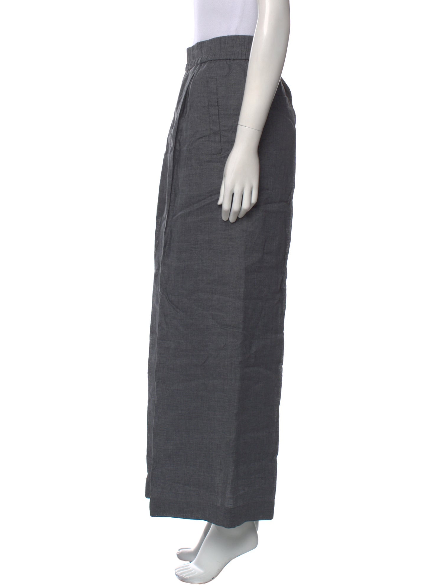 Brunello Cucinelli Linen Wide Leg Pants