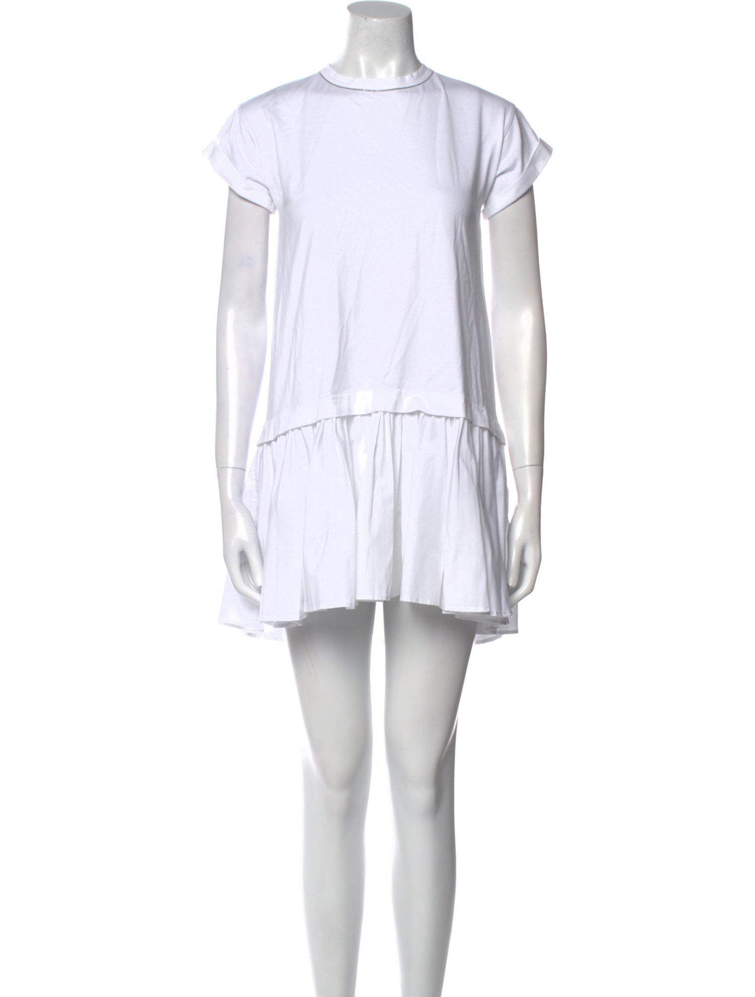 Brunello Cucinelli Crew Neck Mini Dress