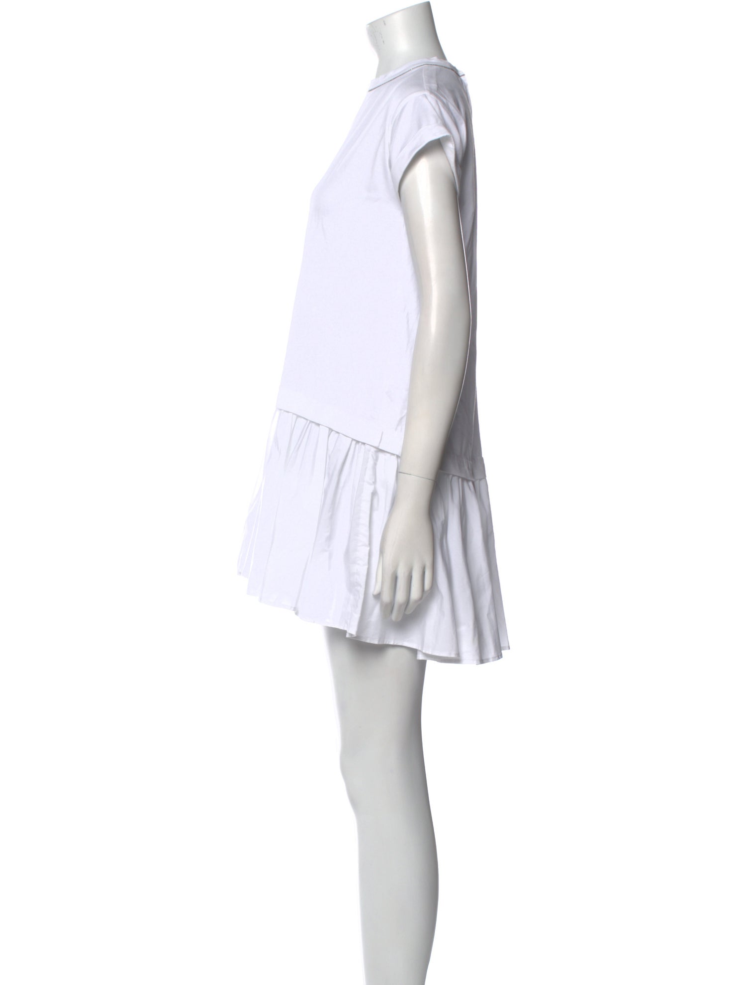 Brunello Cucinelli Crew Neck Mini Dress