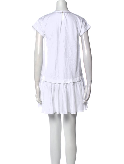 Brunello Cucinelli Crew Neck Mini Dress