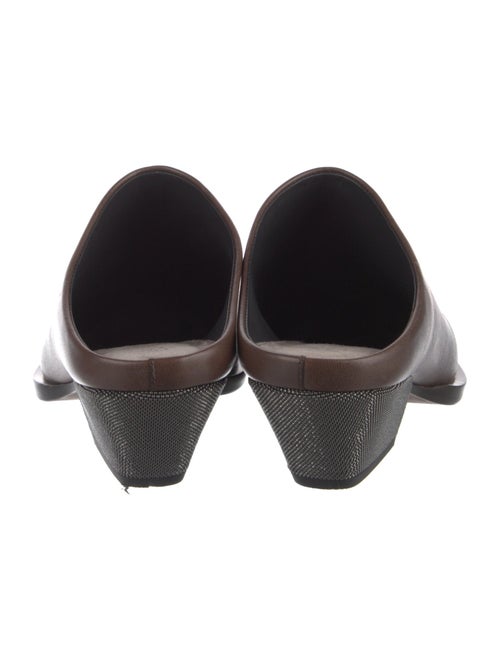 Brunello Cucinelli Leather Chain-Link Accents Western Boots