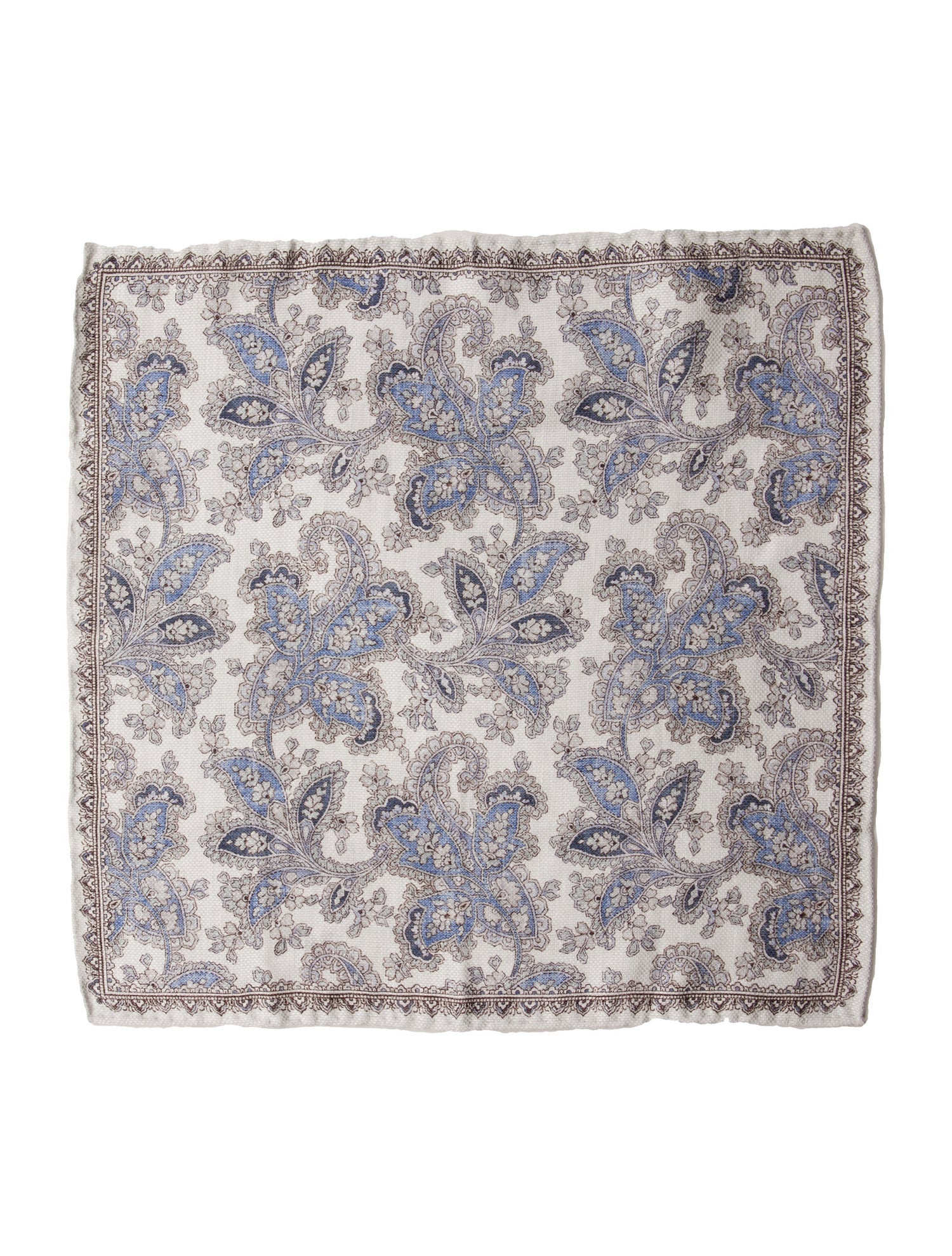 Brunello Cucinelli Patterned Silk Pocket Square