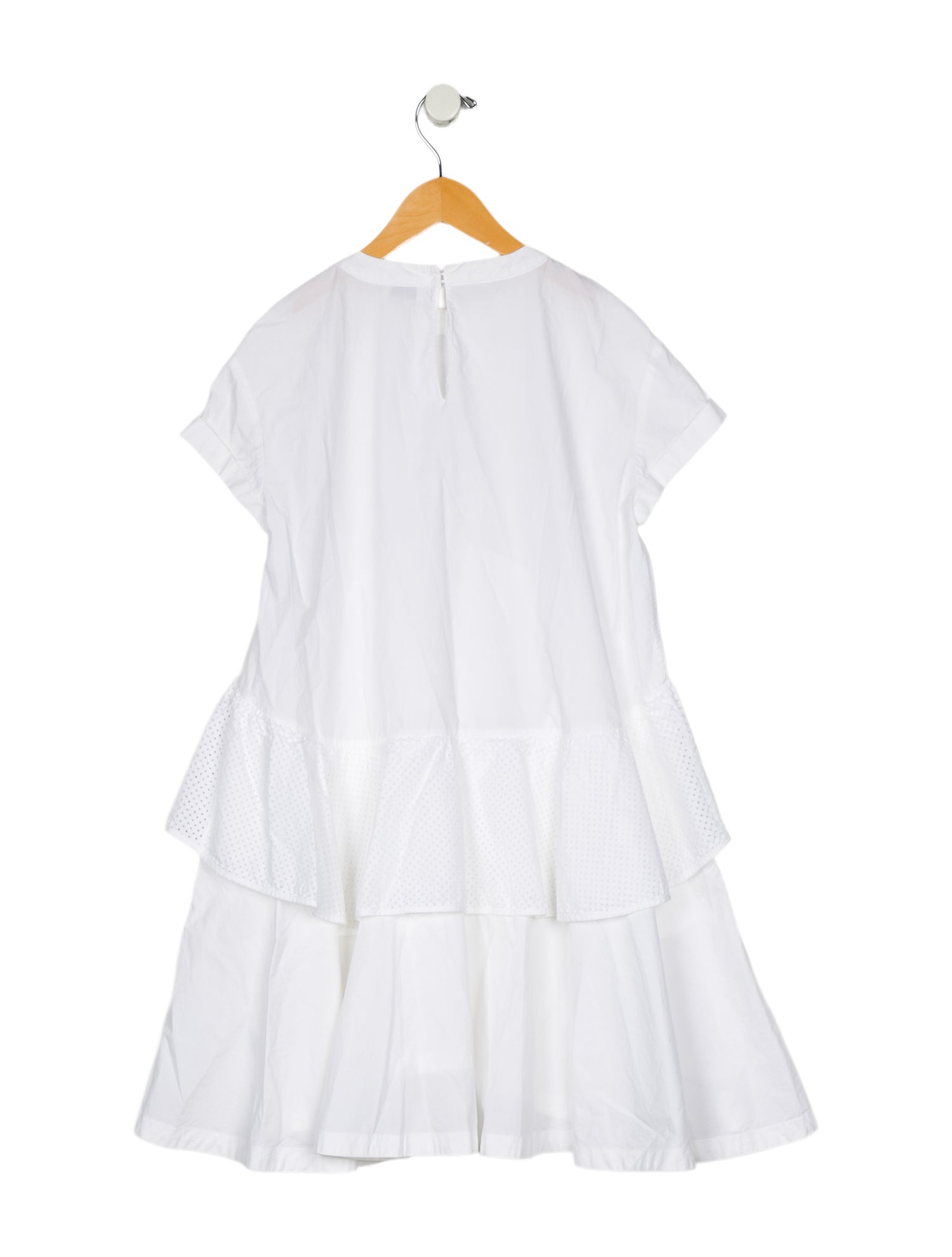 Brunello Cucinelli Girls' Casual Short Sleeve Dress