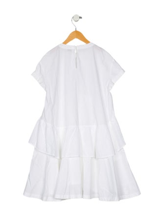 Brunello Cucinelli Girls' Casual Short Sleeve Dress
