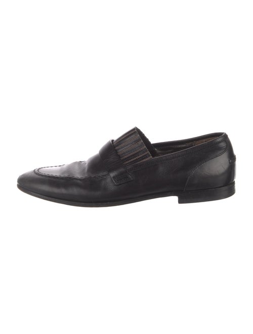 Brunello Cucinelli Monili Leather Loafers