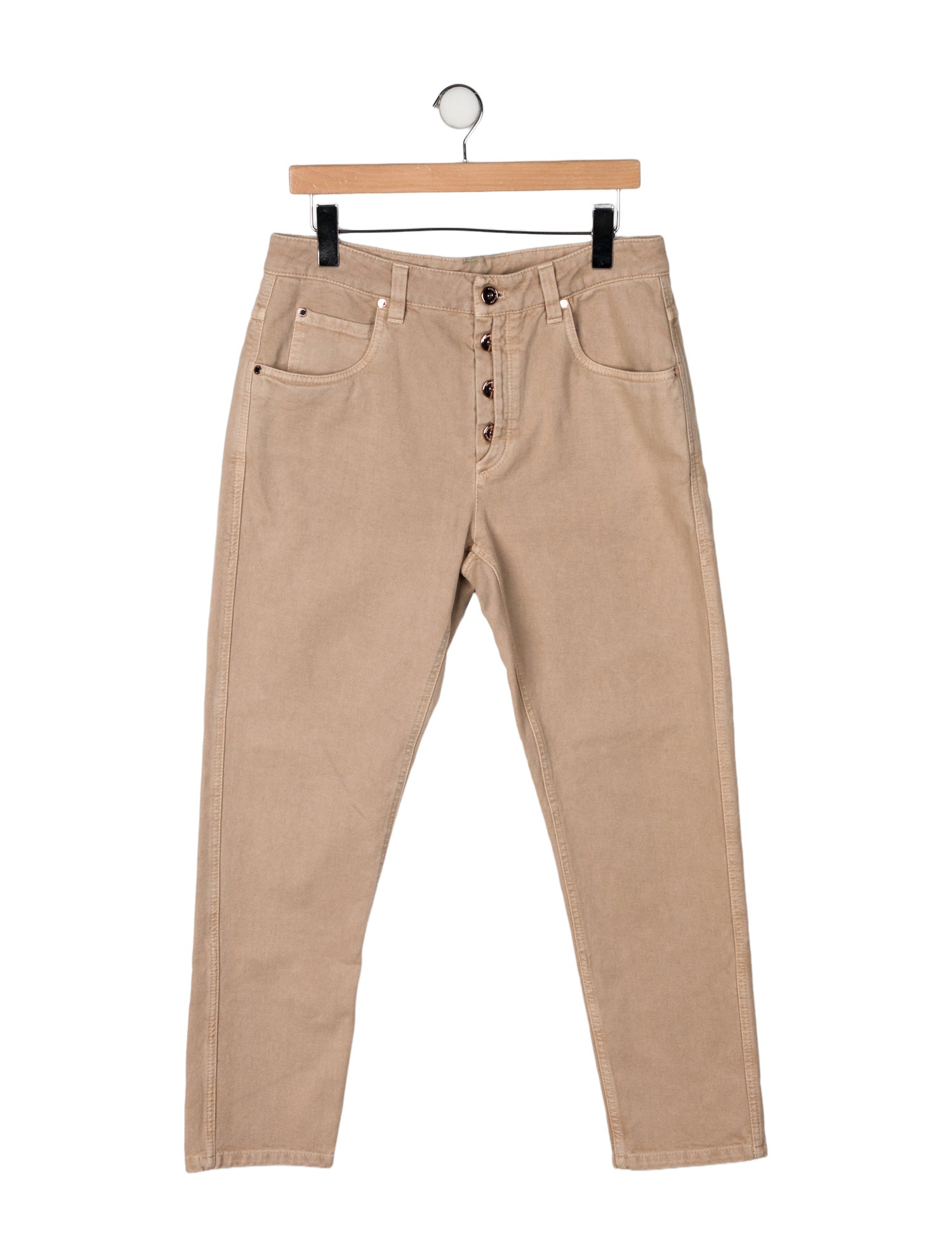 Brunello Cucinelli High-Rise Straight Leg Jeans w/ Tags