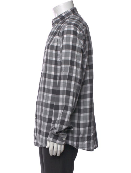 Brunello Cucinelli Plaid Print Long Sleeve Shirt