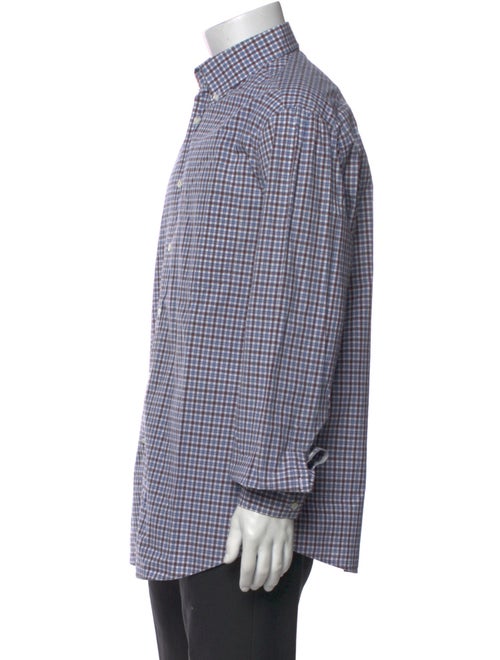 Brunello Cucinelli Plaid Print Long Sleeve Shirt