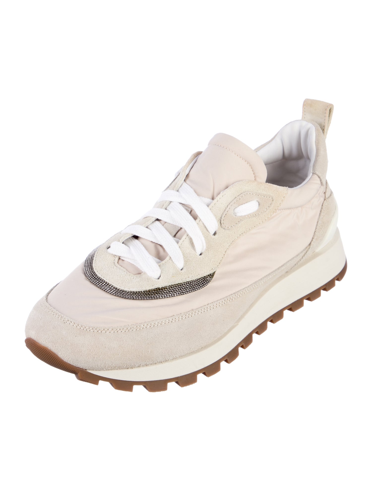 Brunello Cucinelli Monili Suede Sneakers
