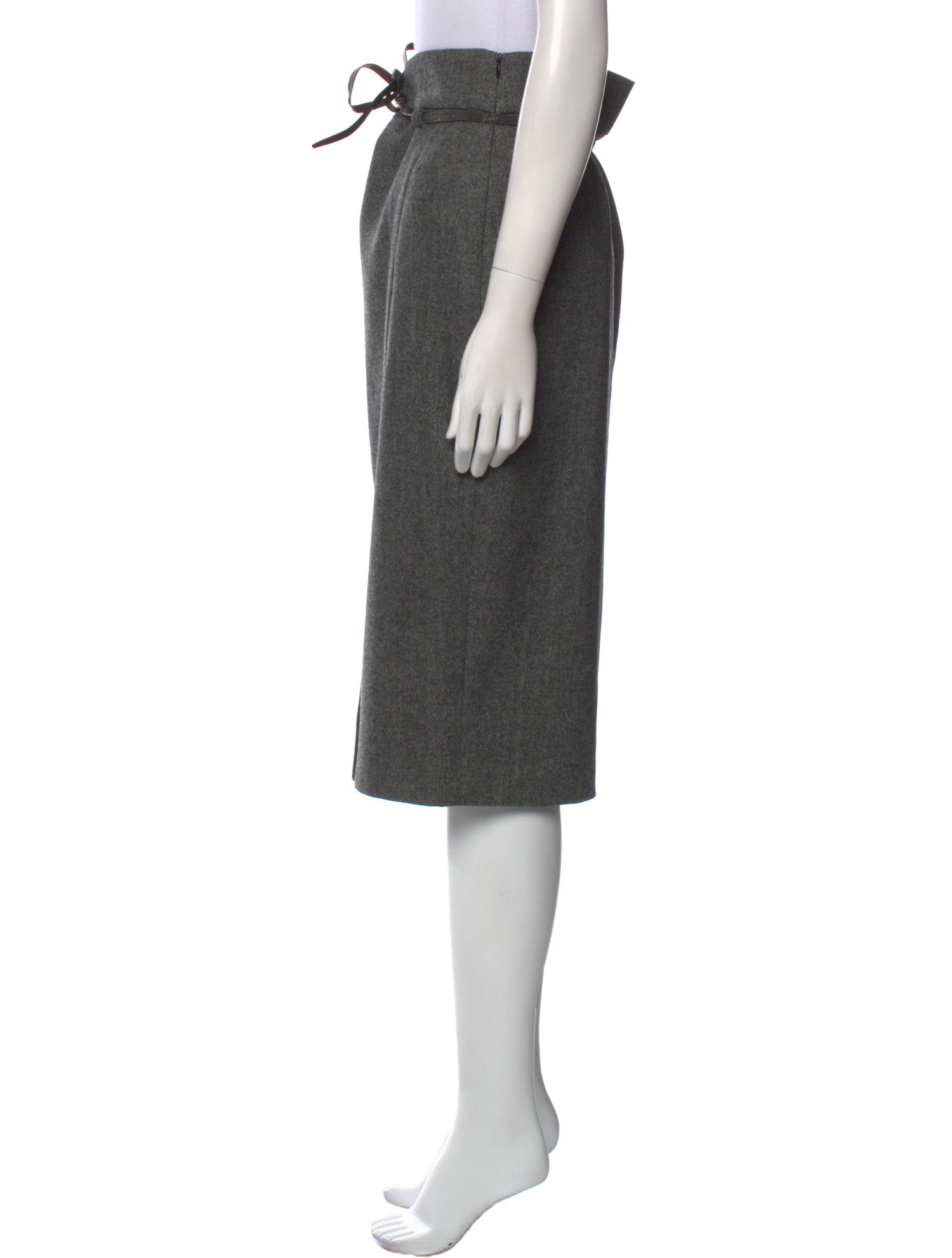 Brunello Cucinelli Virgin Wool Knee-Length Skirt