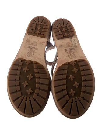 Brunello Cucinelli Monili Leather Sandals