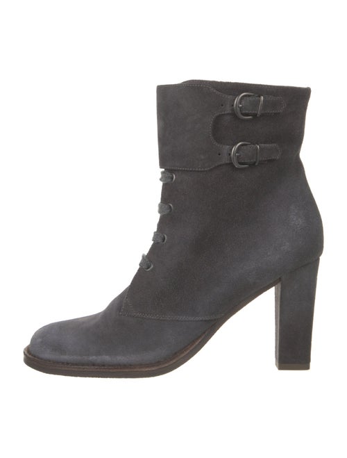 Brunello Cucinelli Suede Lace-Up Boots