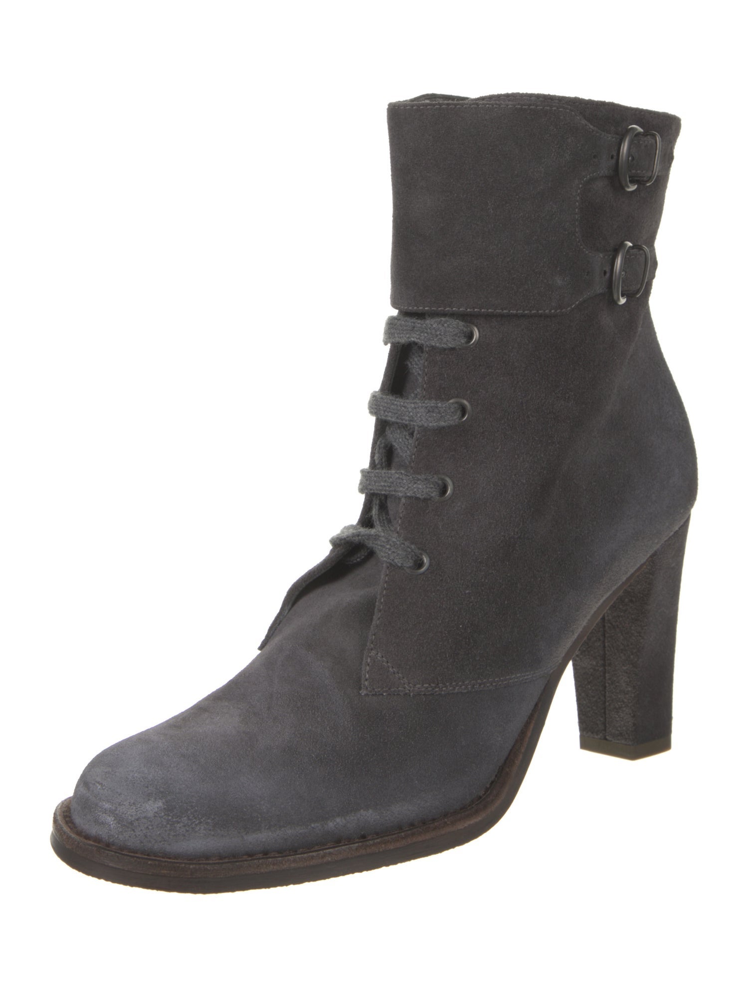 Brunello Cucinelli Suede Lace-Up Boots