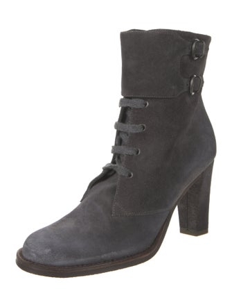Brunello Cucinelli Suede Lace-Up Boots