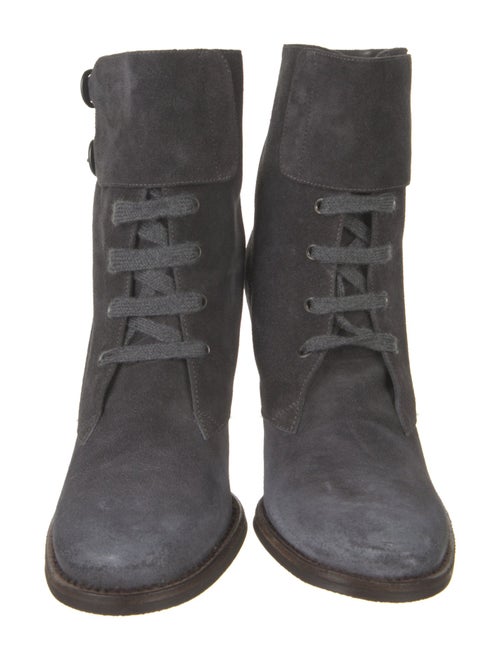 Brunello Cucinelli Suede Lace-Up Boots