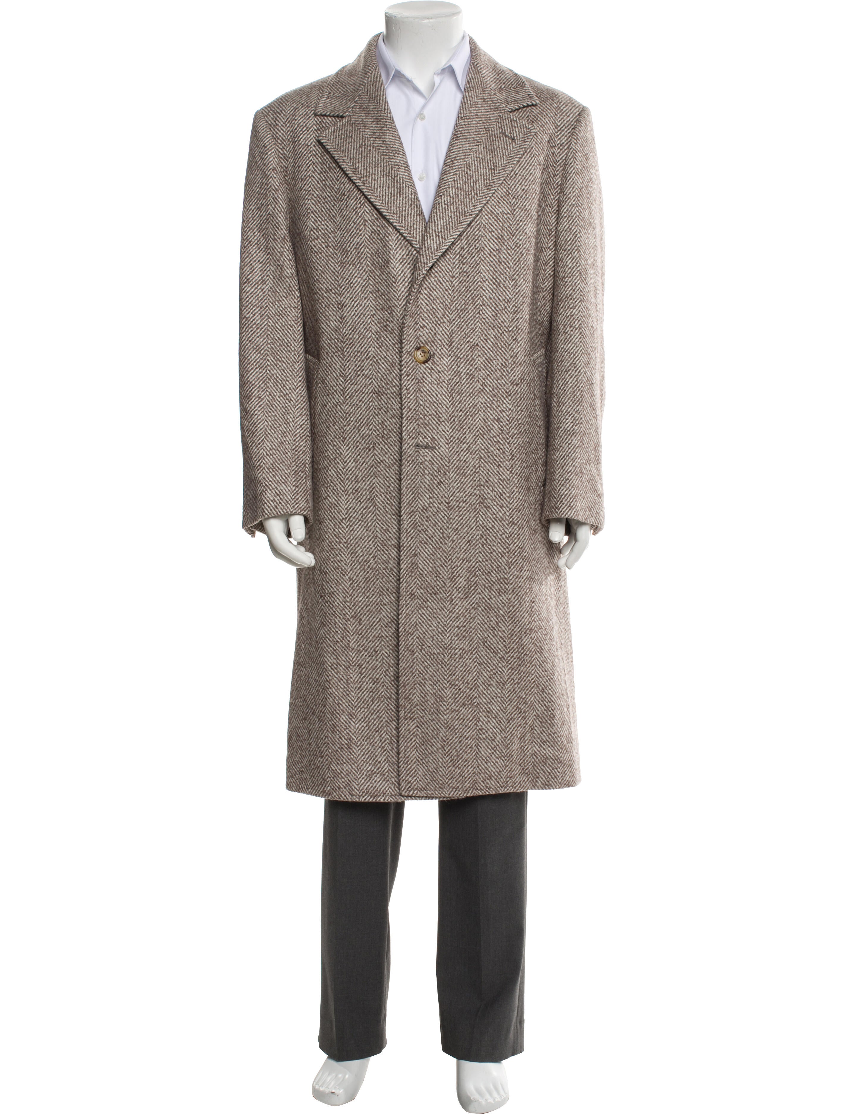 Brunello Cucinelli Tweed Pattern Overcoat