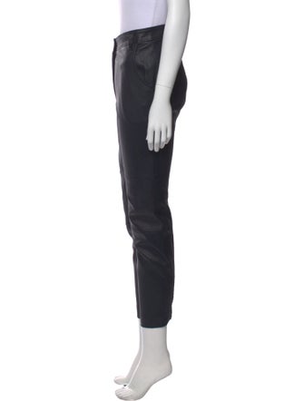 Brunello Cucinelli Leather Skinny Leg Pants