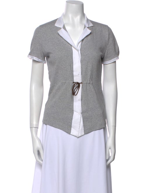 Brunello Cucinelli V-Neck Short Sleeve Polo