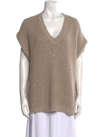 Brunello Cucinelli Cashmere V-Neck Sweater