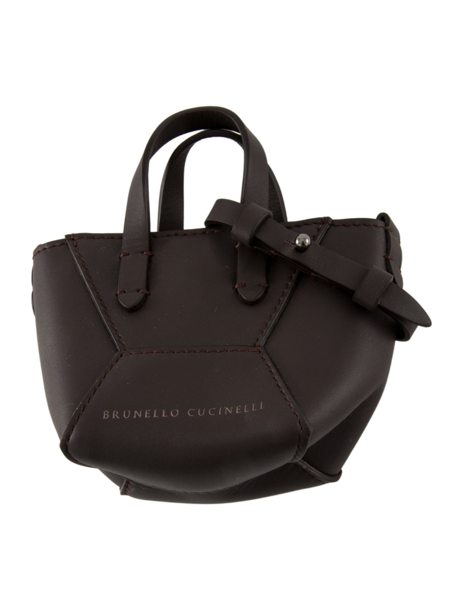 Brunello Cucinelli Leather Bag Accessory w/Tags