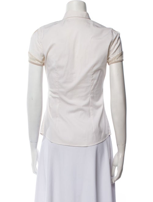 Brunello Cucinelli Short Sleeve Button-Up Top