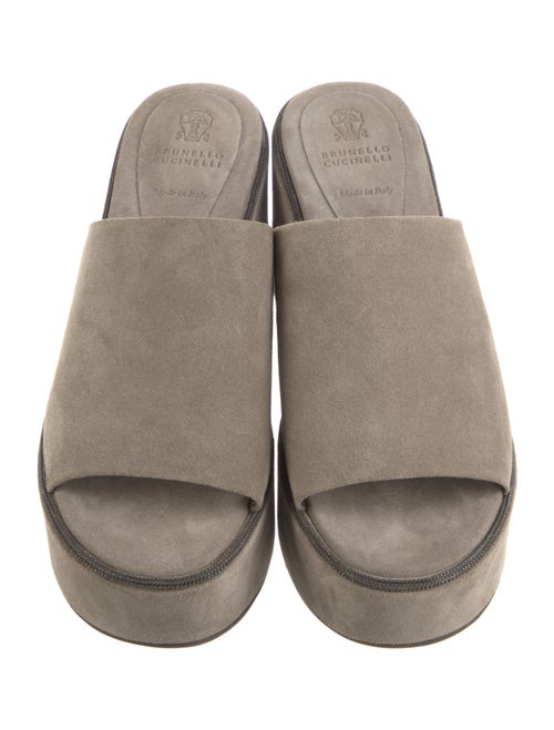 Brunello Cucinelli Suede Slides
