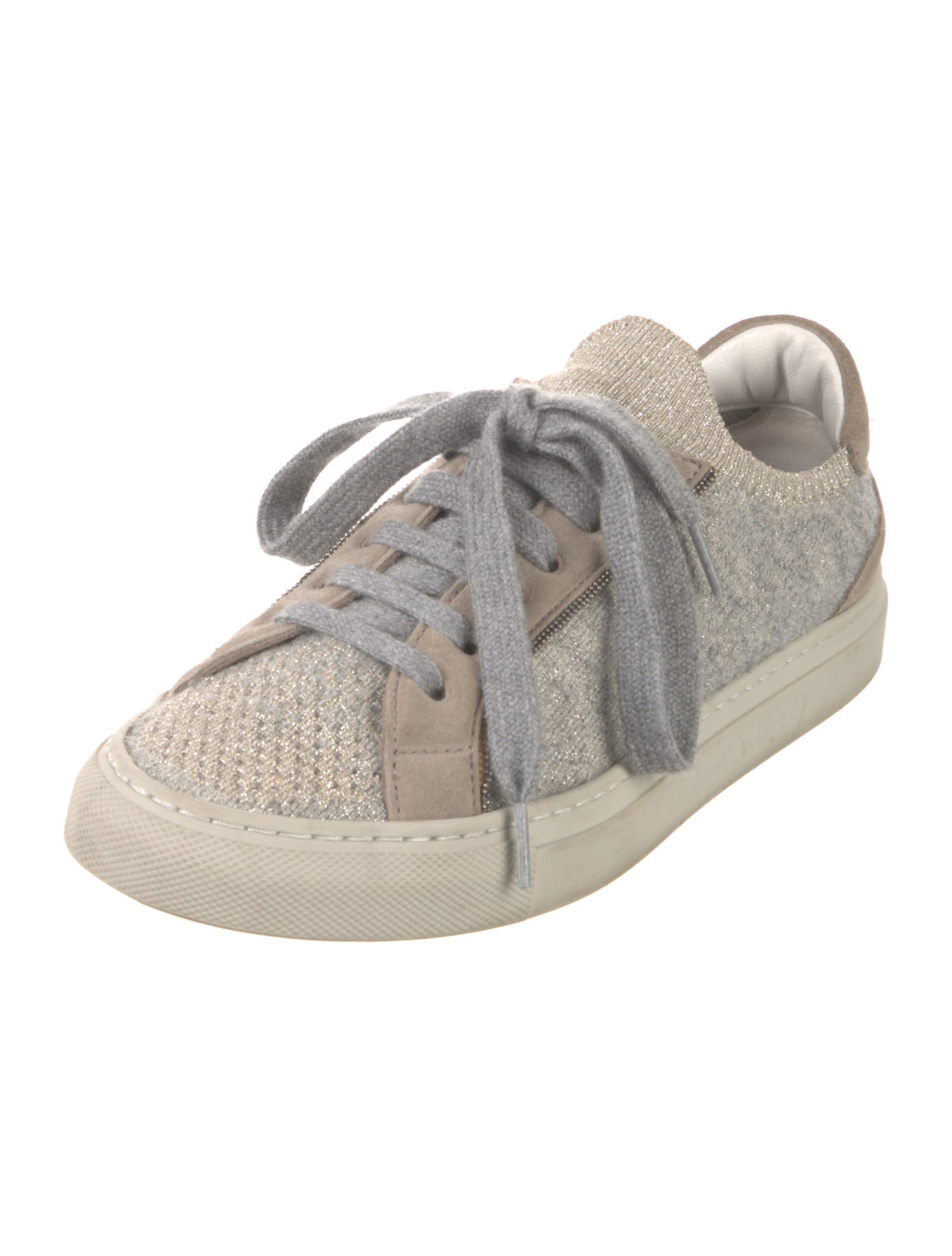 Brunello Cucinelli Colorblock Pattern Sneakers