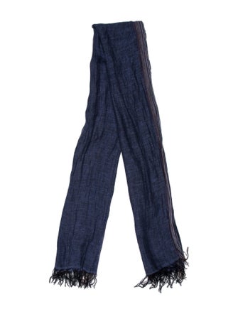 Brunello Cucinelli 'Pursuit of Happiness' Striped Harness Shawl