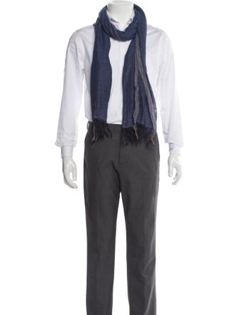 Brunello Cucinelli 'Pursuit of Happiness' Striped Harness Shawl