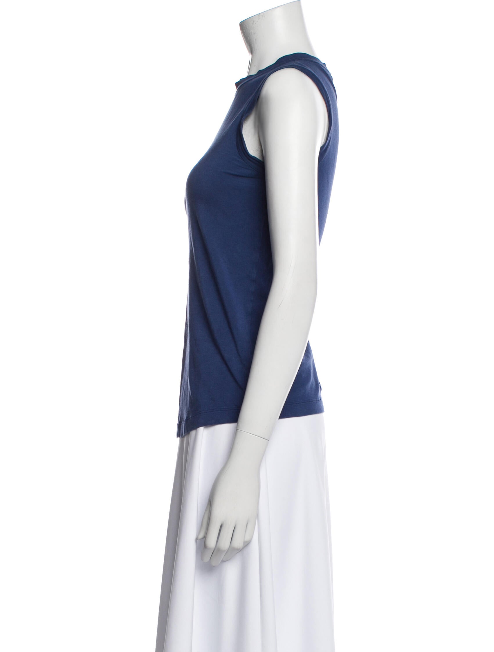 Brunello Cucinelli Crew Neck Sleeveless Top