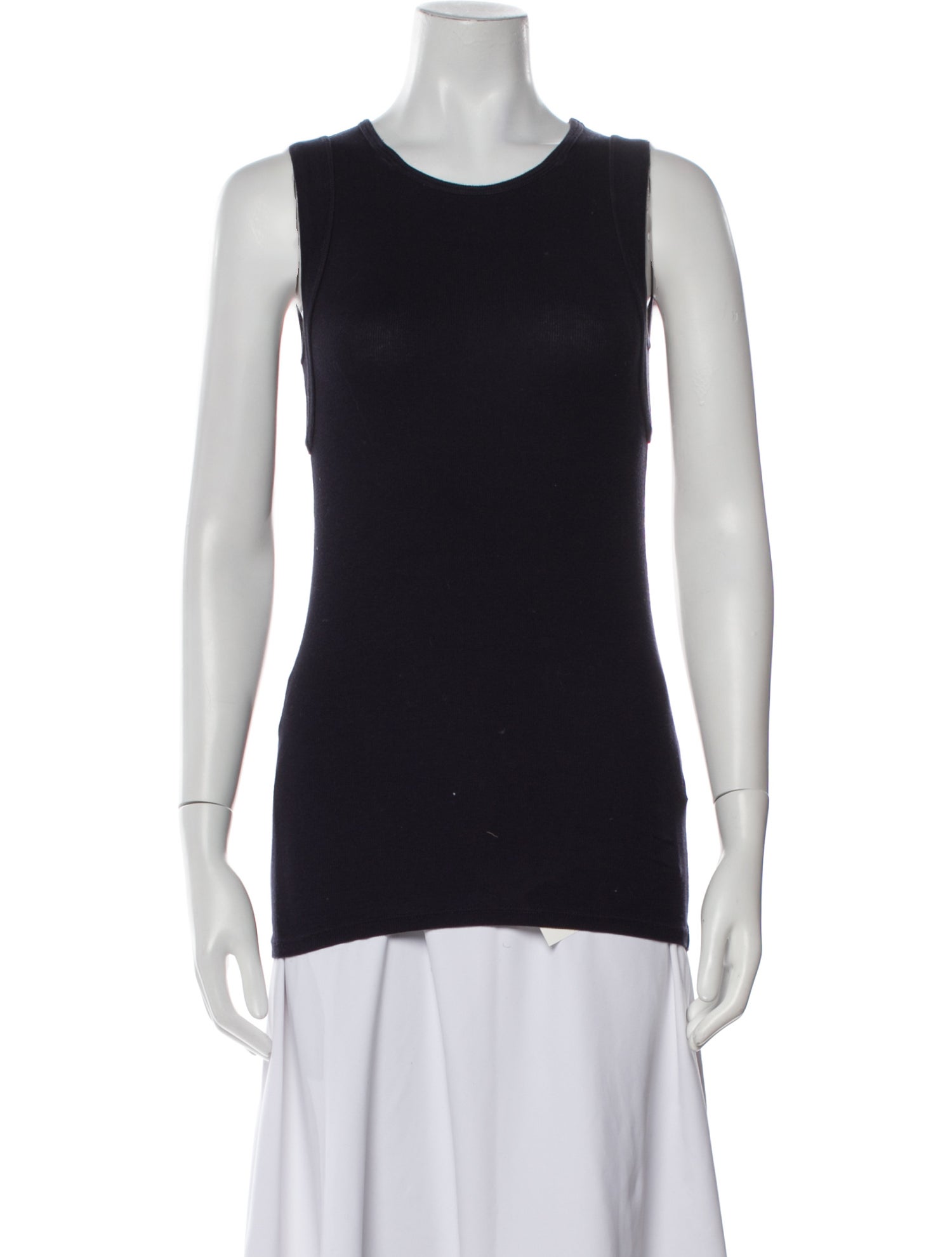 Brunello Cucinelli Crew Neck Sleeveless Top