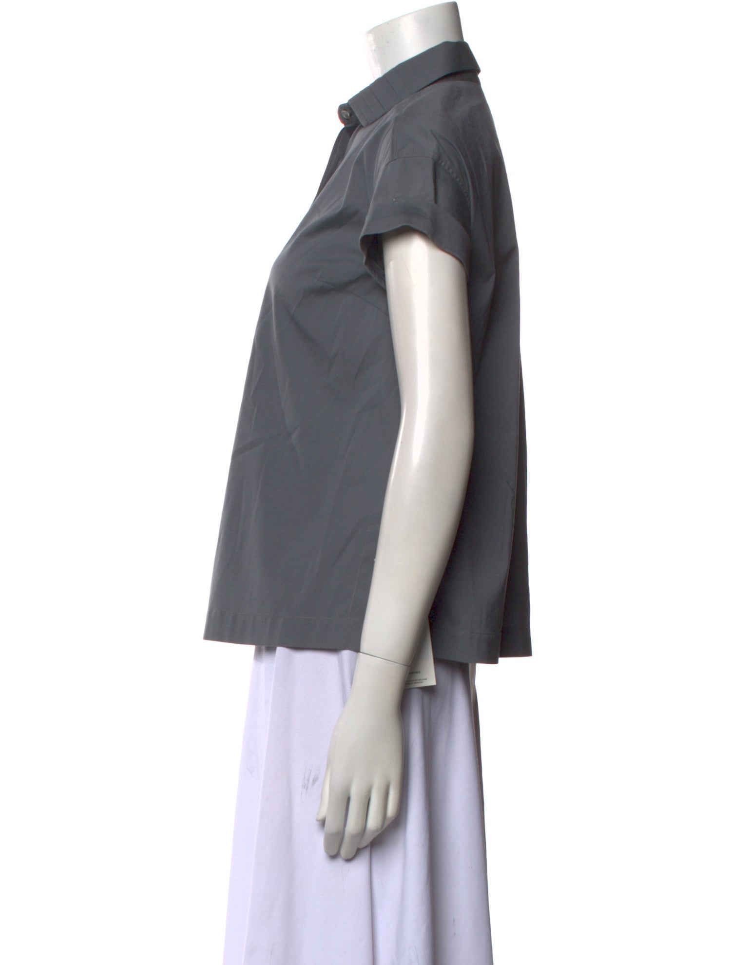 Brunello Cucinelli Short Sleeve Button-Up Top