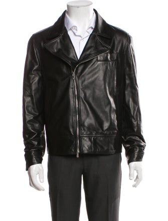Brunello Cucinelli Leather Moto Jacket