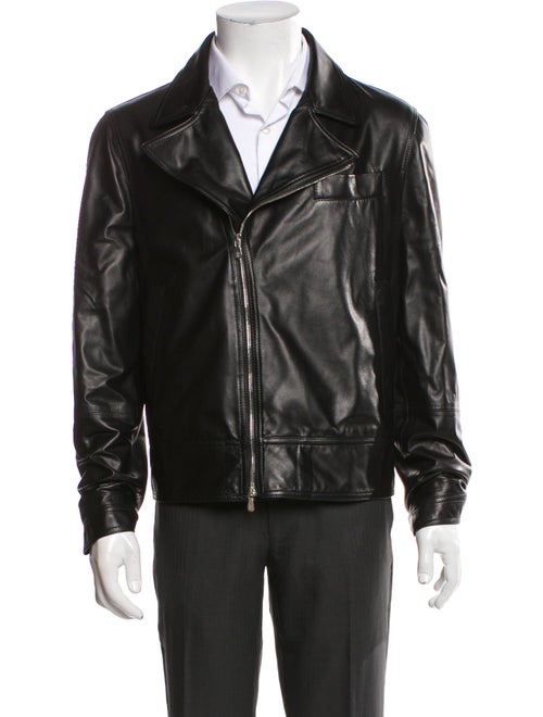 Brunello Cucinelli Leather Moto Jacket