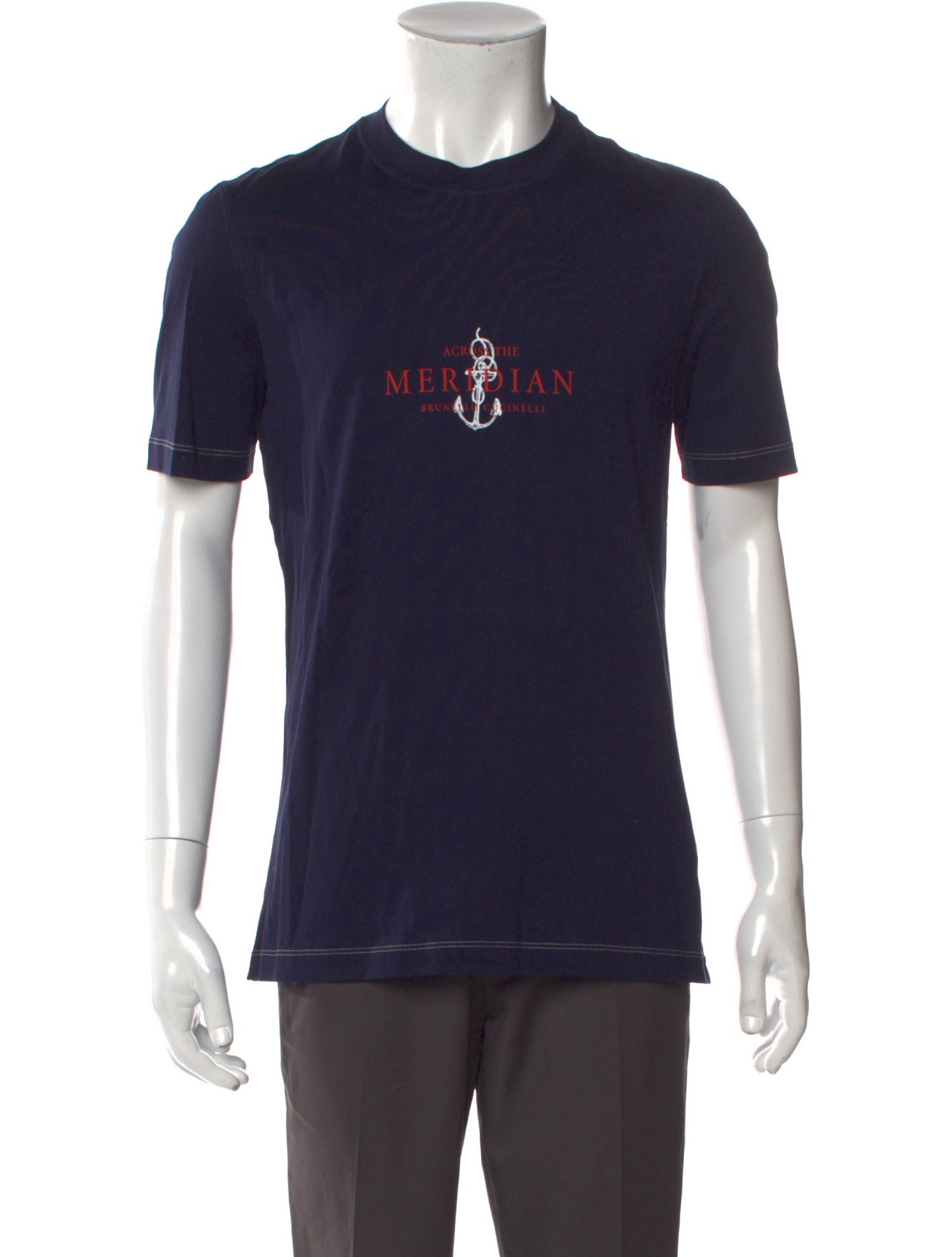 Brunello Cucinelli Graphic Print Short Sleeve Shirt w/ Tags