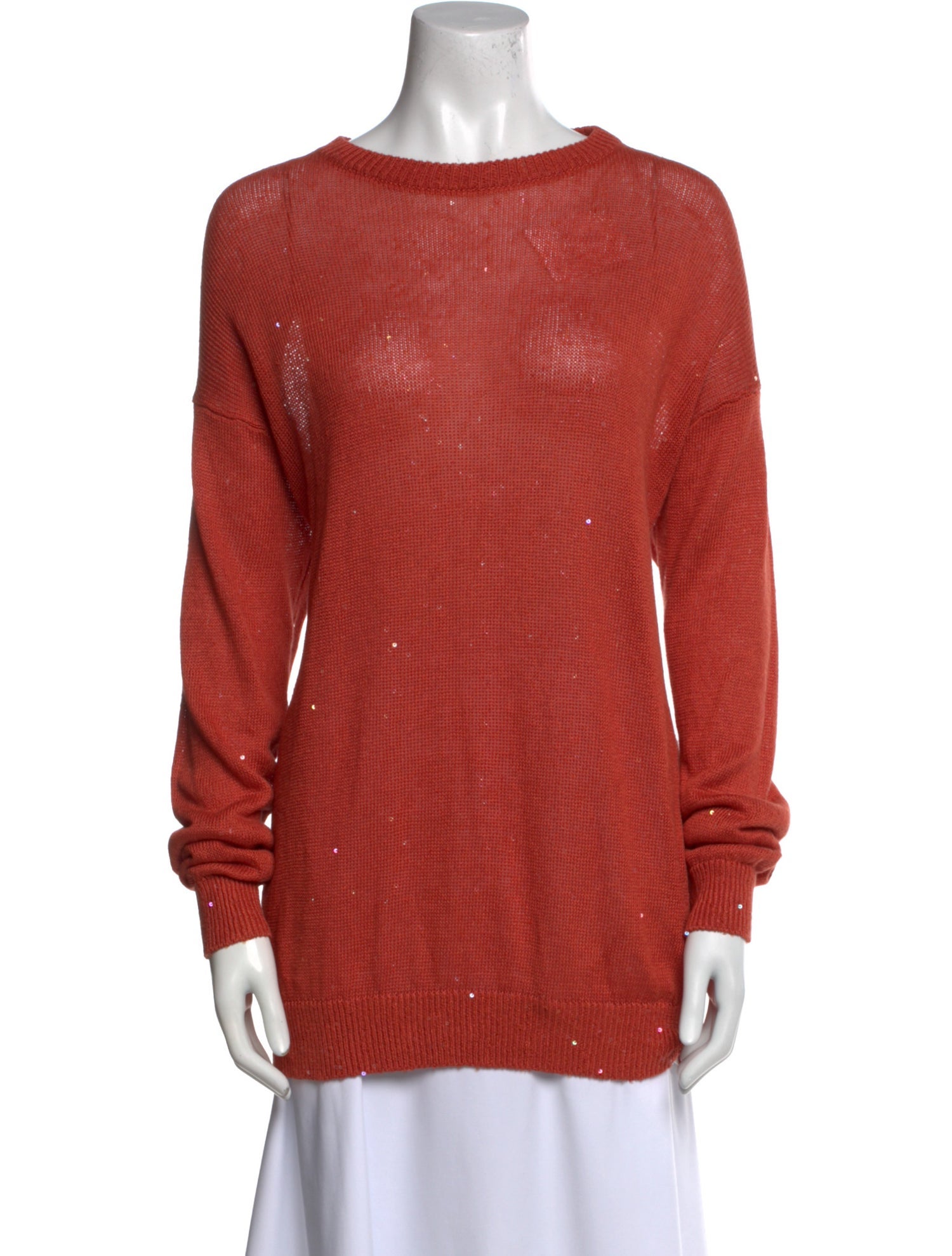 Brunello Cucinelli Linen Bateau Neckline Sweater w/ Tags