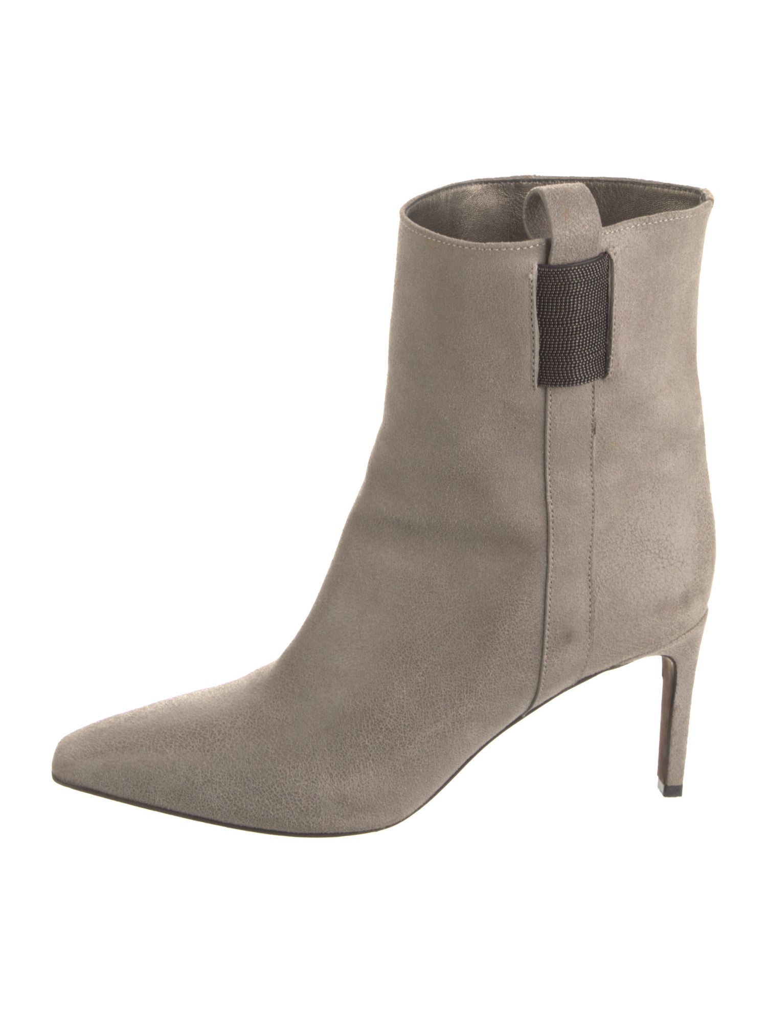 Brunello Cucinelli Monili Suede Boots