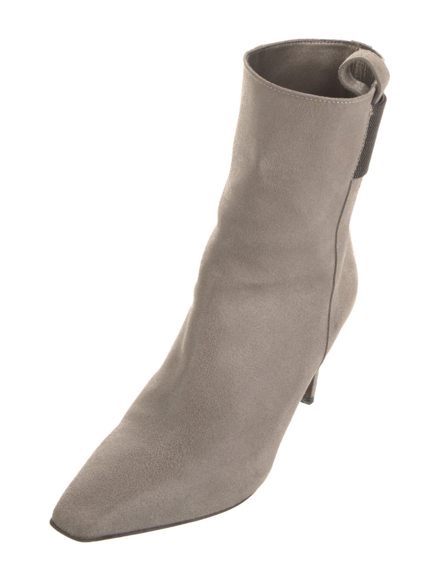 Brunello Cucinelli Monili Suede Boots